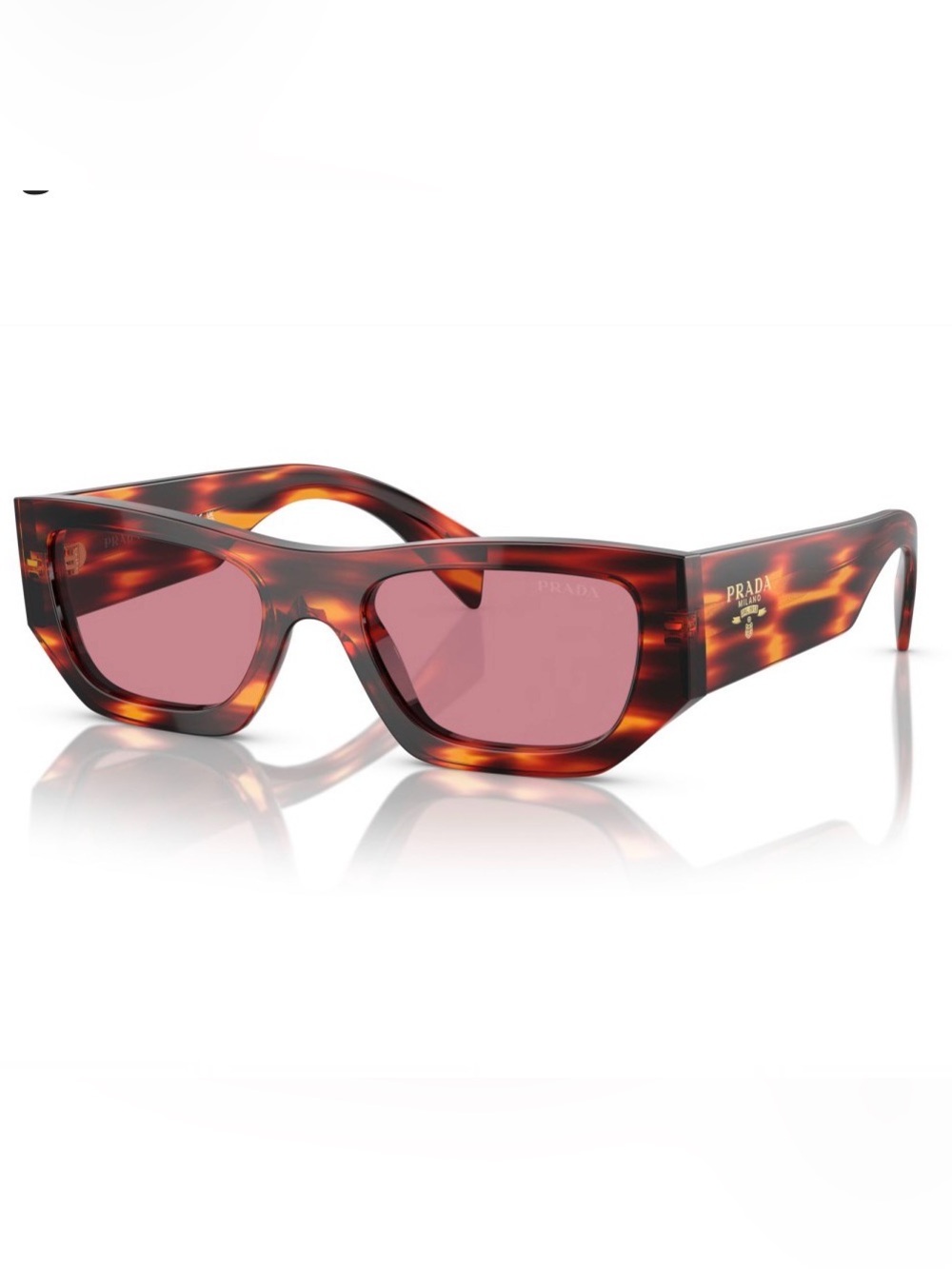 NEW Prada PR A01S 13O80B 53-20-145 Unisex  Havana Red Sunglasses Authentic $560